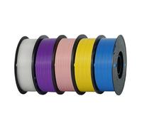 Compatibile Con Bambu Lab, Filamento 3D Multimateriale Da 1,75 Mm, PLA PETG SILK TPU Confezione Da 5/10(PLA 5kg Mix Color D)