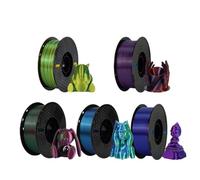 Compatibile Con Bambu Lab, Filamento 3D Multimateriale Da 1,75 Mm, PLA PETG SILK TPU Confezione Da 5/10(Silk Dual 5kg Mix A)