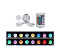 Compatibile con Bambu Lab Kit lampada LED 001 Parti hardware leggere Modello stampa 3D(1 Set-16 Colorful)