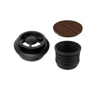 Compatibile con Baratza Encore Macinacaffè in silicone con soffiaggio a pressione manuale Tramoggia monodose for pulire e raccogliere polvere di caffè(Wood cover)