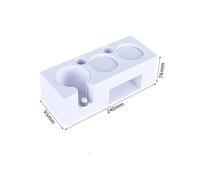 Compatibile Con Barista Tool Espresso Tamper Holder Nero Bianco ABS Stazione Caffè Knock Box Multifunzione Caffè Tamper Portafiltro(White)