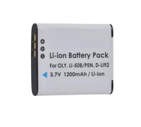 Compatibile con batteria e caricabatterie Olympus LI-50B, 1200 mAh for 6000 6020 8000 8010 TG-610 e D-LI92(1battery)
