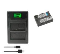 Compatibile con batteria Nikon EN-EL3/EN-EL3e e caricabatteria LED, 4 pezzi for D70s D50 D80 D300 D300S D700 D90 D200(1battery And Charger)