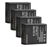 Compatibile con batteria Olympus BLH-1 e caricabatterie doppio USB a LED, 7,4 V 2000 mAh for fotocamera E-M1 Mark II(4battery)