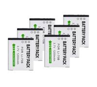 Compatibile con batteria Olympus LI-70B, 1200 mAh 1-6 pezzi for FE-4020 FE-4040 FE4020 X940 D705 FE5040 D-705 D-710 VG-110 VG-140(6Pcs battery)