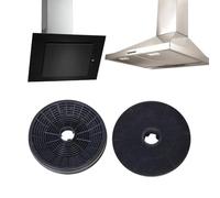 Compatibile con Beko Arçelik Silverline Vestel Teka cappa da cucina Set filtro carbone 9189205715 - 135 mm rotondo (confezione da 2)