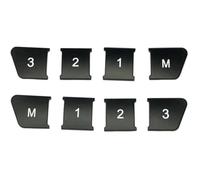 Compatibile Con Benz C W204 2007 2008 2009 2010 2011 2012 2013 2014 Auto Per Pulsanti Di Regolazione Del Sedile Memoria 1 2 3 M Decorazione Sitckers Accessori N(Black)