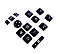 Compatibile con Benz Classe C 2010 2011 2012 2013 2014 Adesivo per Pulsante Sollevamento Finestrino Dell'auto Adesivo per Pulsante Sblocco della Serratura Accessori N(14pcs per Set)