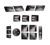 Compatibile con Benz Classe E 2010 2011 2012 2013 2014 2015 Adesivo per La Copertura Pulsante Sollevamento Vetro Finestrino della Portiera Dell'auto Il Sedile con Memoria Auto Pulsante Adesivi