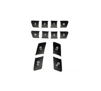 Compatibile con Benz Classe per GLK 2008 2009 2010 2011 2012 2013 Pulsante Memoria Sbloccaggio Portiere Adesivi Interruttore Sollevamento Finestrini Auto Accessori N(Silver)