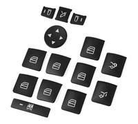 Compatibile con Benz per E300 E350 2010 2011 2012 2013 2014 2015 Pulsante Interruttore Finestrino Auto Adesivo Copertura Telaio Accessori Interni Auto Adesivi Pulsanti Interni