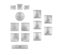 Compatibile Con Benz Per E400 2013-2015 Per E250 2011-2015 Per E300 2010-2015 Pulsante Interruttore Finestrino Per Auto Adesivo Copertura Telaio Adesivi Pannello Comandi(Silver)