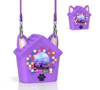 Compatibile con Bitzee Doghouse, custodia protettiva in silicone con cinturino, custodia protettiva antiurto e antigraffio, materiale in silicone morbido e sicuro, ideale per i bambini (viola chiaro)