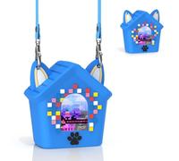 Compatibile con Bitzee Doghouse, custodia protettiva in silicone con cinturino, custodia protettiva antiurto e antigraffio, materiale in silicone morbido e sicuro, ideale per i bambini (blu)