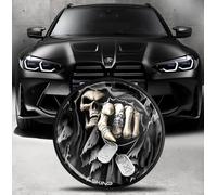 Compatibile con BMW Emblema 51148132375 Stemma Cappuccio Anteriore Cofano Posteriore del Bagagliaio 82mm Teschio EO 30