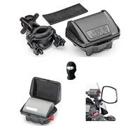 COMPATIBILE CON BMW K 100 LT ABS LIMITED CUSTODIA UNIVERSALE S604 GIVI PER DISPOSITIVI DI PAGAMENTO PEDAGGIO AUTOSTRADALE EUROPEO+KIT FISSAGGIO SU MANUBRI,TRAVERSINI E SPECCHIETTI