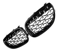 Compatibile Con BMW Per E60 E61 2003 2004 2005 2006 2007 2008 2009 2010 Griglia Anteriore A Doppio Rene Griglie Aspirazione Aria Racing Cromate Nere Anteriore Griglia