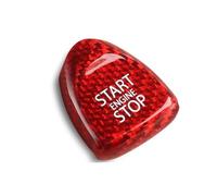 Compatibile Con BMW Per F60 F54 F55 F56 F57 Auto Start Stop Interruttore Motore Pulsante Copertura Trim Adesivo In Fibra Di Carbonio Adesivo Bottoni Interni(Rosso)