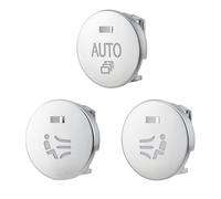 Compatibile Con BMW Per Serie 5 E60 2008 2009 2010, Adesivi Pulsanti Di Controllo Del Clima Interno Dell'auto, Anello Per Manopola Del Volume Dell'aria Condizionata. Adesivi Auto(3)