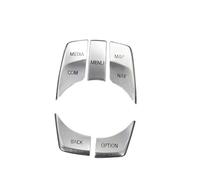 Compatibile Con BMW Per X1 F48 X2 F39 2020 2021 2022 Adesivo Per Interruttore Del Pulsante Del Menu Della Manopola Multimediale Per Interni Auto Adesivi Auto(Silver)