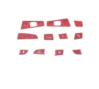 Compatibile Con BMW Per X3 G01 2021 2022 2023 Accessori Per Interni Auto Copri Pulsanti Volante Adesivo Decorativo Adesivo Bottoni Interni(Rosso)
