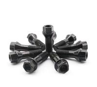 Compatibile con BMW X3 X5 E70 E71 F20 F25 10 pezzi M14 X 1,25 bulloni di bloccaggio ruota neri dadi in acciaio OE 36136781151 Bulloni Ruota
