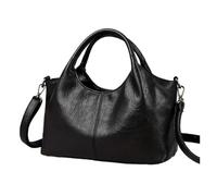 Compatibile con borsa da donna, a tracolla casual, shopping multifunzionale chiusura a cerniera(Dark Red)