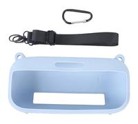 Compatibile con Bose SoundLink Flex Custodia in silicone con tracolla e moschettone, borsa da trasporto EVA blu ardesia per altoparlante wireless, protezione antipolvere, antiurto, antigraffio