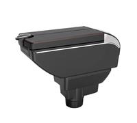 Compatibile Con Bracciolo Per Auto Opel Corsa D, Console Centrale Interna Modificata, Contenitore Portaoggetti Multifunzione Con Portabicchieri, Accessori USB(B2 Black line 7 usb)
