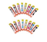 Compatibile con Canon, cartuccia d'inchiostro ricaricabile Pro100 Pro-100 serie CLI-42 vuota 1 set 8 pezzi con chip di ripristino automatico(2 Set)
