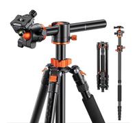 Compatibile con Canon compatibile con Sony DSLR, treppiede in alluminio da 67 pollici con colonna centrale orizzontale, capacità di carico di 10 kg