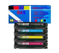 Compatibile con Canon imageCLASS MF631Cn a MF635Cx e i-SENSYS LBP613Cdw - Pack toner 045 capacità standard (Nero 1500 pagine, colori 1400 pagine ciascuno)