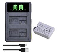 Compatibile con Canon LP-E8 Batteria 2-Pack for Rebel 550D 600D 650D 700D Kiss X4 X5 X6i X7i T2i T3i T4i T5i(1Pc set)