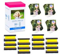 Compatibile con Canon Selphy CP1300 CP1500 CP910 carta fotografica KP-108in 3115B001(AA) 10 x 15 per Cannon CP Selphy CP1000 CP1200 CP780 CP760 Printer 108 fogli Photo Paper 3 Ink Cartrident ges per