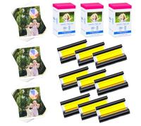 Compatibile con Canon Selphy CP1300 CP1500 CP910 Carta fotografica KP-108in 3115B001(AA) 10 x 15 per stampante Cannon CP Selphy CP1000 CP1200 CP780 CP760 108 fogli di carta fotografica 3 cartucce