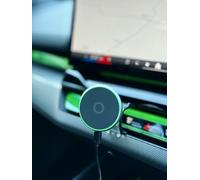 Compatibile con caricabatterie magnetico wireless BMW verde chiaro | Pro Travel Comfort System | Compatibile con BMW Serie 5 i5 M5 G60 G61 G90 G91 2024-2026 | Supporto per telefono wireless Comfort