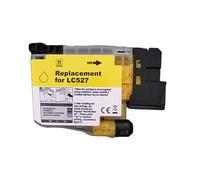 Compatibile con cartuccia d'inchiostro Brother, LC527 | Adatto for MFC-J4550DW, utilizzo J4350DW, flusso di inchiostro costante, design compatto(1 Yellow)
