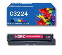 Compatibile con cartuccia toner Lexmark C3224 C3210K0 C3210C0 C3210Y0 C3210M0, sostituzione per stampante C3224dw C3326dw C3426dw MC3224adwe MC3224dwe MC3224i MC3326adwe, senza chip,Magenta-1Pack