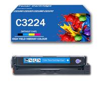 Compatibile con cartuccia toner Lexmark C3224 C3210K0 C3210C0 C3210Y0 C3210M0, sostituzione per stampante C3224dw C3326dw C3426dw MC3224adwe MC3224dwe MC3224i MC3326adwe, senza chip,Cyan-1Pack