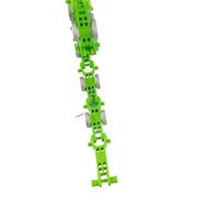 Compatibile con catena di montaggio del corrimano della scala mobile, 23 paia di rulli con doppio cuscinetto, catena di ritorno inversa verde, pezzi di ricambio for ascensori