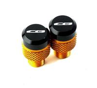 Compatibile con CB650R CB650F CB500X CB500F CB1000R CB400 CB750 Hornet CNC Moto Specchietto retrovisore Foro Tappi Bulloni Copri Viti(T Gold)
