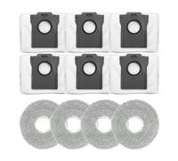 Compatibile con Cecotec, compatibile con Conga, X70 Robot aspirapolvere 4 panni for scopa 6 sacchetti for la polvere Parti di elettrodomestici Forniture for la casa