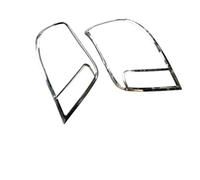 Compatibile con Chevrolet Trax 2014 2015 2016 2017 2018 Fanale posteriore per auto, telaio rilevatore, copertura cromata in ABS, interruttore, 2 pezzi(Style 2)