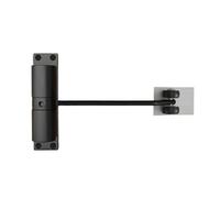 Compatibile con chiudiporta automatico bianco/nero, sicurezza, doppia molla, silenzio, regolabile, conversione di porte a cerniera in chiusura automatica(Round-Black)