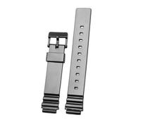 Compatibile con cinturini CASIO in resina siliconica LRW-200h bocca convessa, accessori per cinturino per orologio da polso bianco e nero da 14 mm, 14mm, Acetato, Non pietra preziosa
