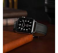 Compatibile con cinturini per Apple Watch, cinturino in pelle morbida nera stile classico adatto per Ultra 3 2 1 Serie S10 S9 S8 S7 S6 S5 S4 S3 S2 S1, alla moda unisex 38mm 40mm 41mm 42mm 44mm 45mm 46