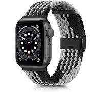 Compatibile con cinturino Apple Watch 38mm 40mm 42mm 44mm 41mm 45 mm Elastico elastico Nylon Sostituzione regolabile Compatibile per la serie IWatch SE 7 6 5 4 3 2 1