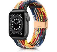 Compatibile con cinturino Apple Watch 38mm 40mm 42mm 44mm 41mm 45 mm Elastico elastico Nylon Sostituzione regolabile Compatibile per la serie IWatch SE 7 6 5 4 3 2 1