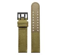 Compatibile con cinturino in pelle e nylon Hamilton Khaki Navy Field H68201993 H38416111 da 20 mm 22 for Citizen Seiko(Khaki-black buckle,20mm)