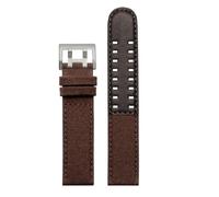 Compatibile con cinturino in pelle e nylon Hamilton Khaki Navy Field H68201993 H38416111 da 20 mm 22 for Citizen Seiko(Brown-silver buckle,22mm)